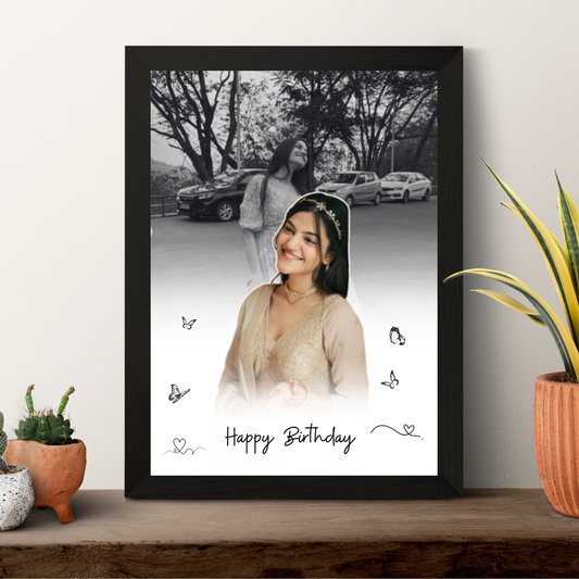 Soft Blend Birthday Portrait Frame 02