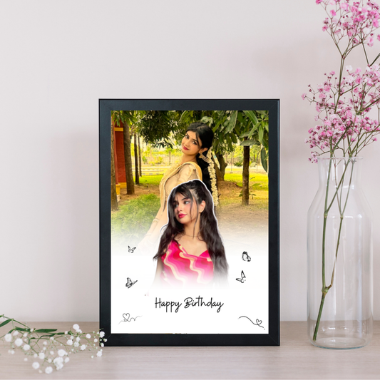 Soft Blend Birthday Portrait Frame 01