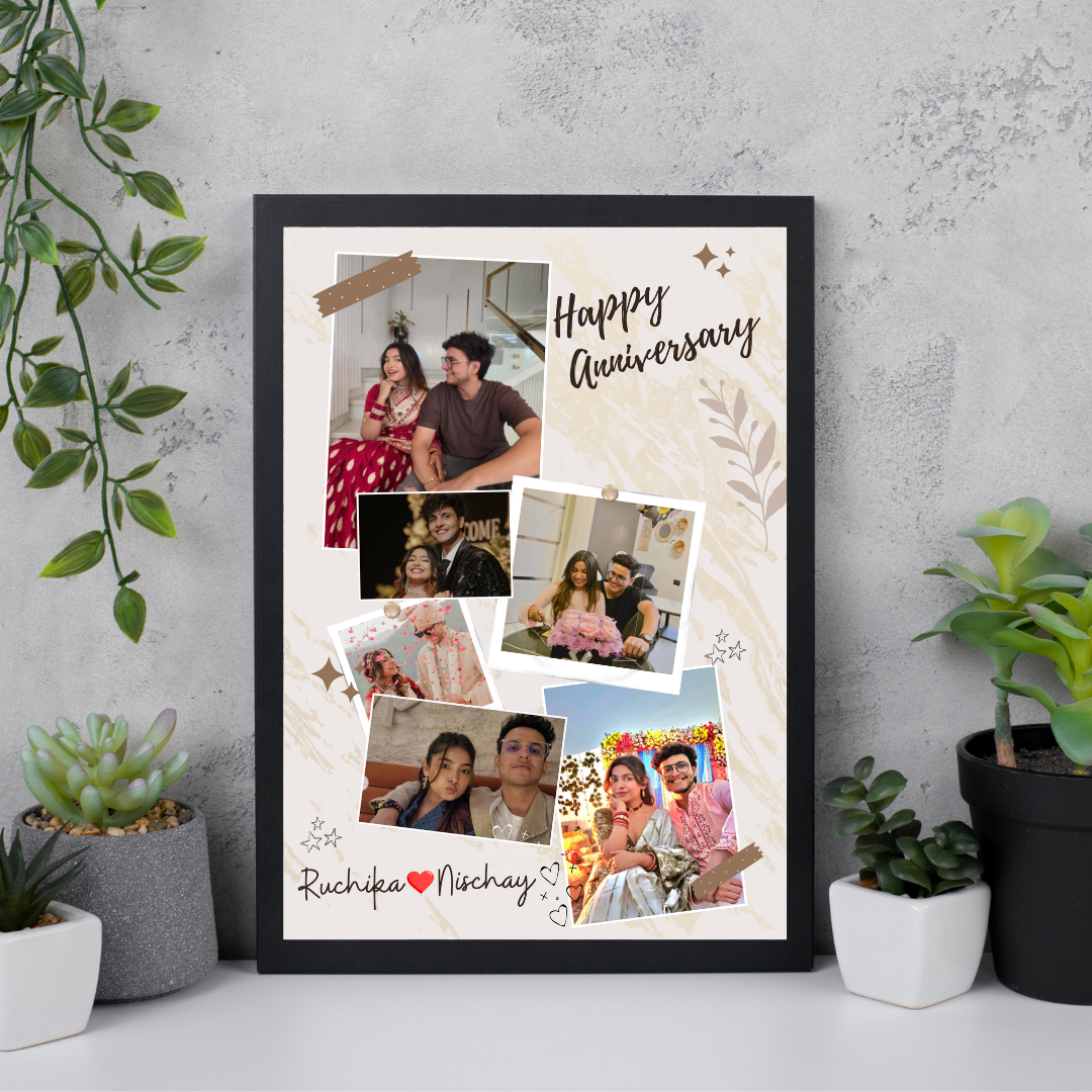 Couple Scrapbook Anniversary Frame