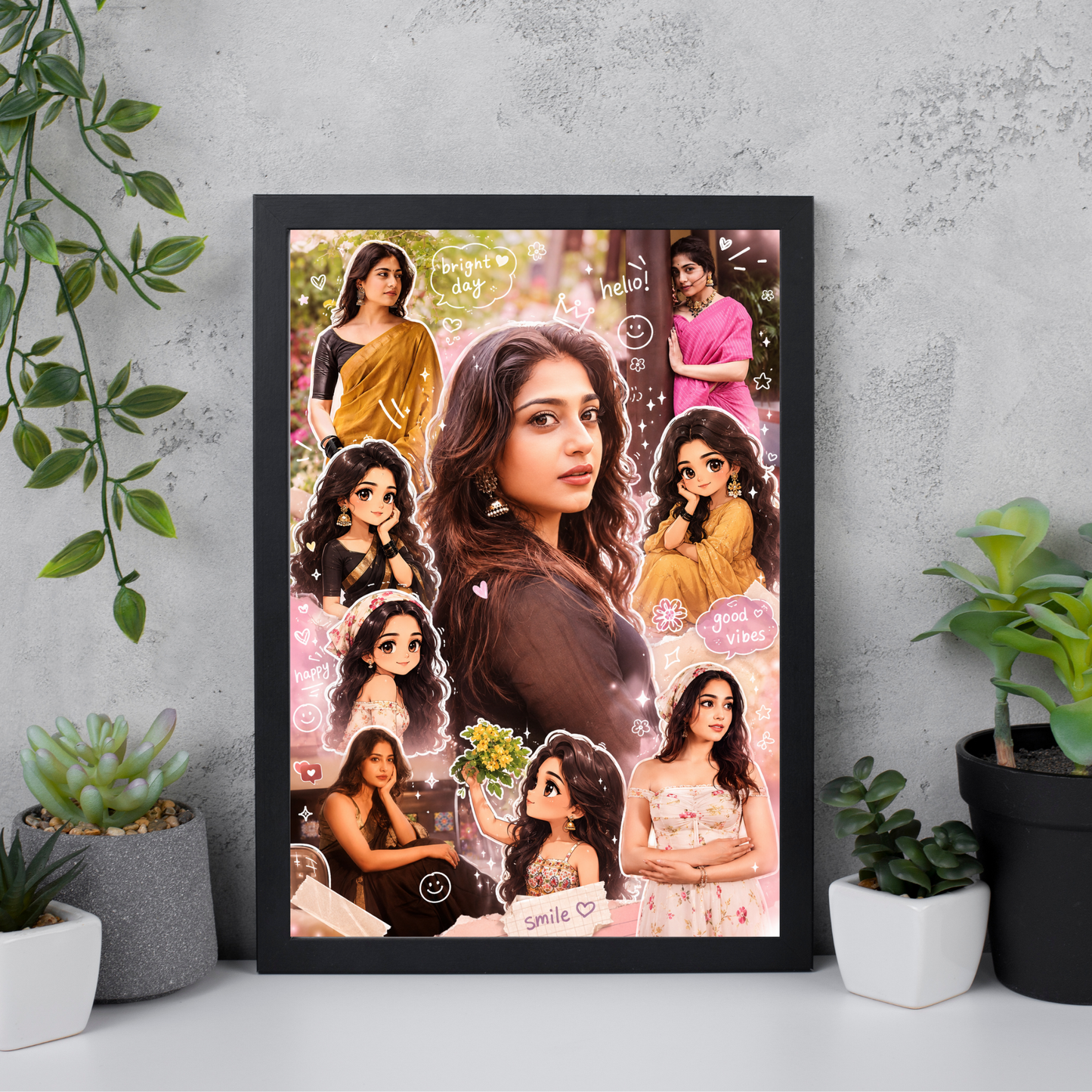Aesthetic Portrait Birthday Frame