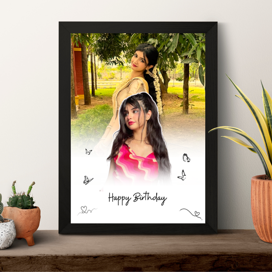 Soft Blend Birthday Portrait Frame 01