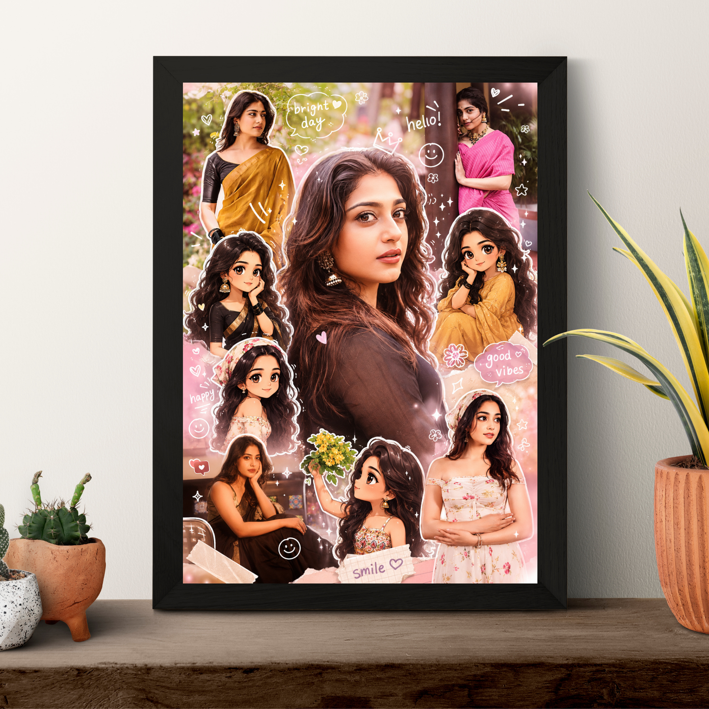 Aesthetic Portrait Birthday Frame