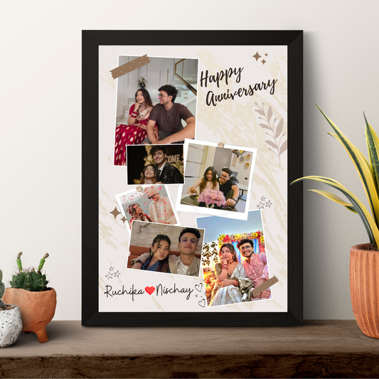 Couple Scrapbook Anniversary Frame