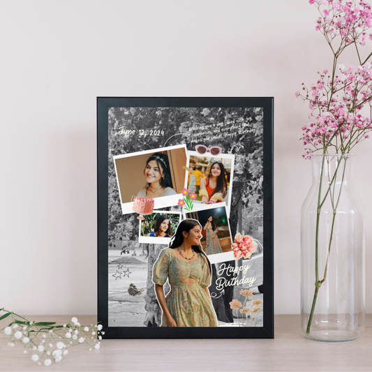 Scrapbook Style Birthday Frame