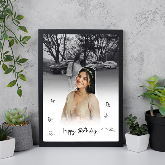 Soft Blend Birthday Portrait Frame 02