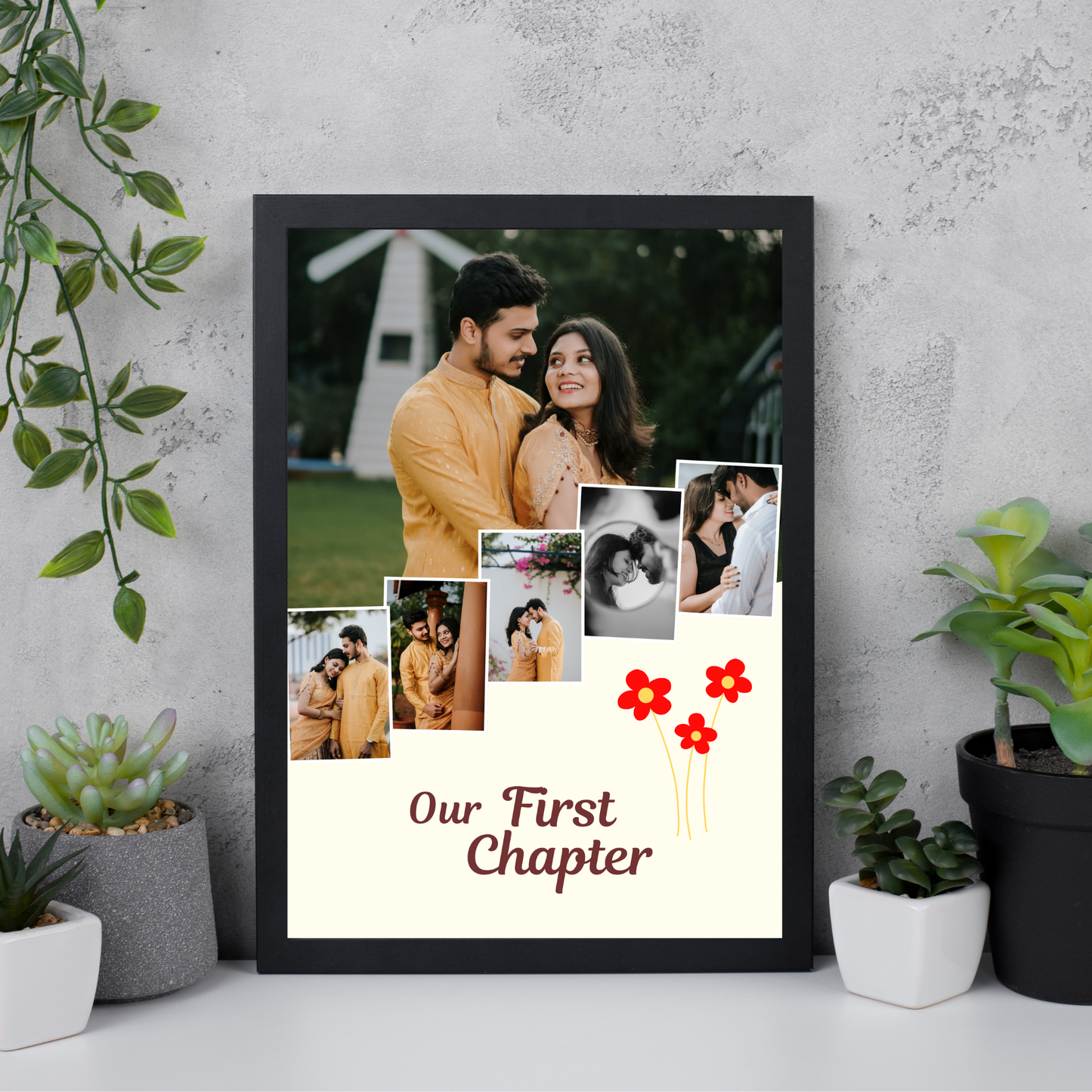 Custom Photo Collage Frame – Perfect for Birthday, Anniversary & Love Gifts