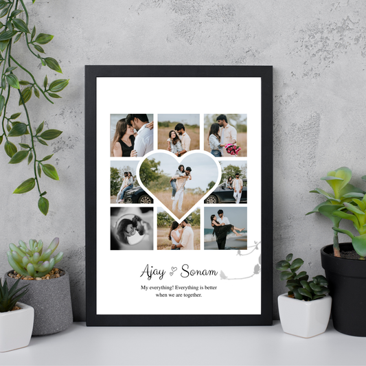 Personalised Heart Frame – Perfect Couple Gift for Every Occasion