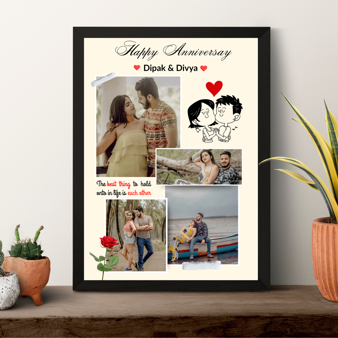 Happy Anniversary/Wedding/Valentine's Custom Photo Frame