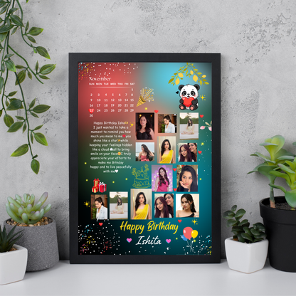 Birthday Keepsake Photo Frame