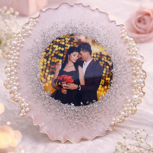 Customized Pearl Resin Photo Frame