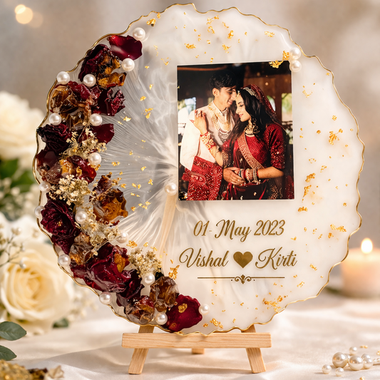 Customized Floral Resin Artwork