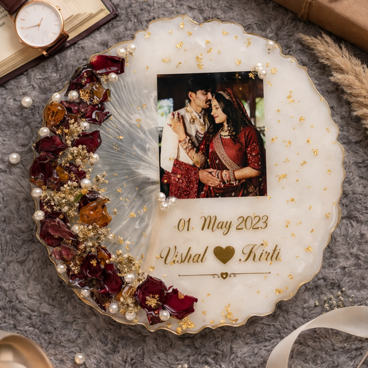 Customized Floral Resin Artwork