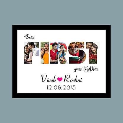 Personalised First Year Love Photo Frame